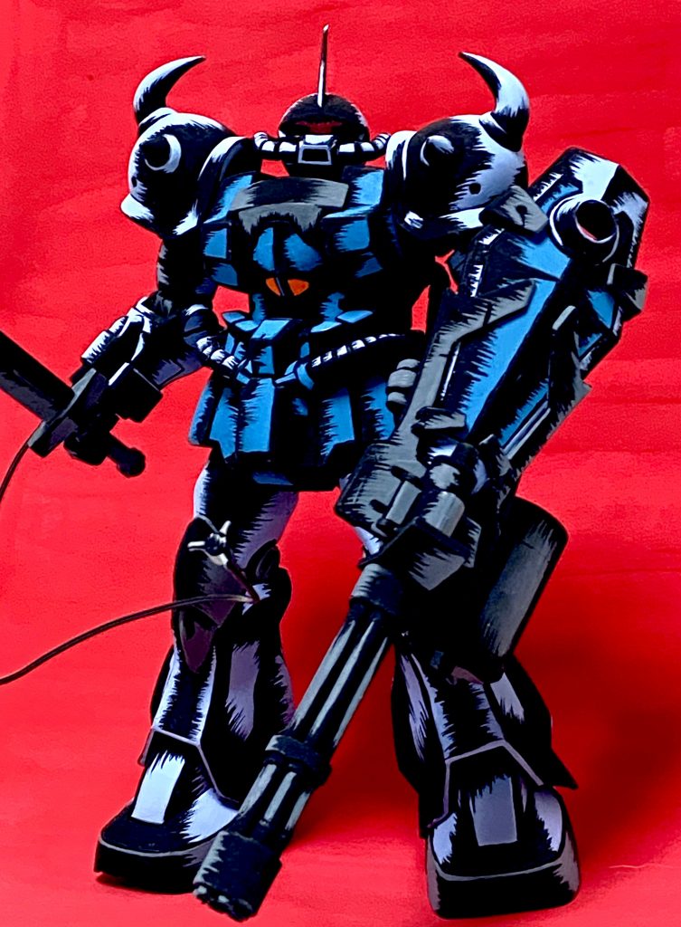 1/100 グフカスタム アメコミイラスト風模型–4枚目/制作者：@j_gunaka