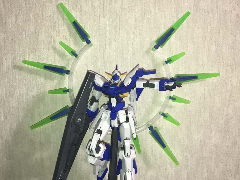 Cファンネル、展開
Cファンネルの青部分は全て塗装してあります。