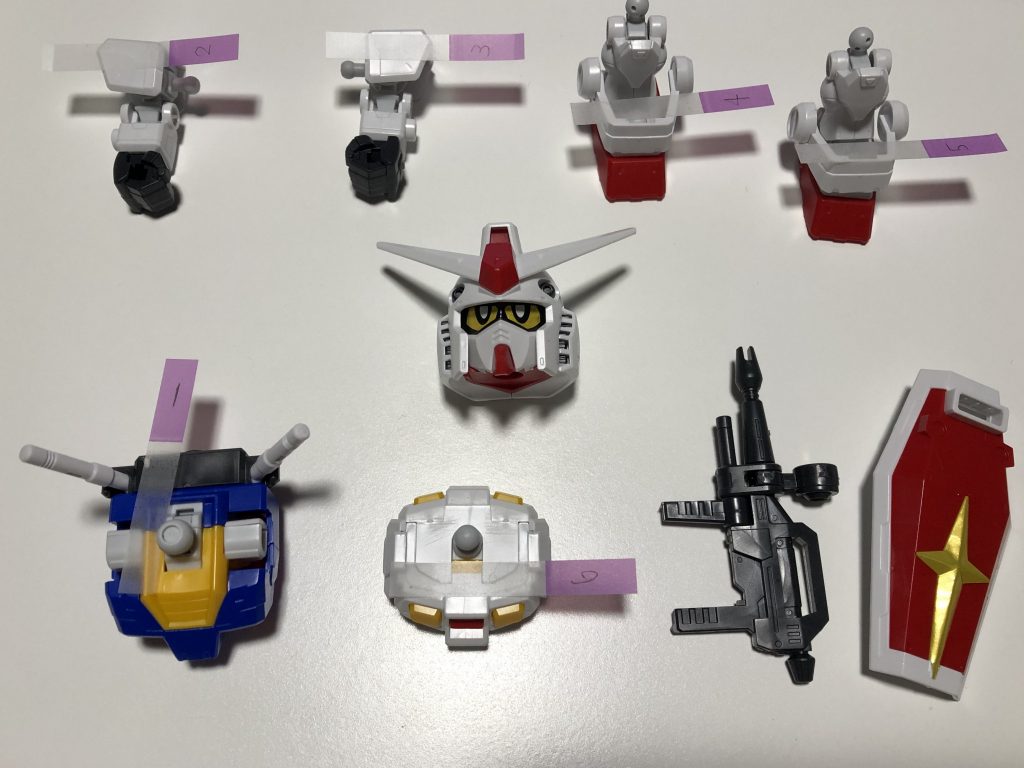 最後の組み立て前の状態