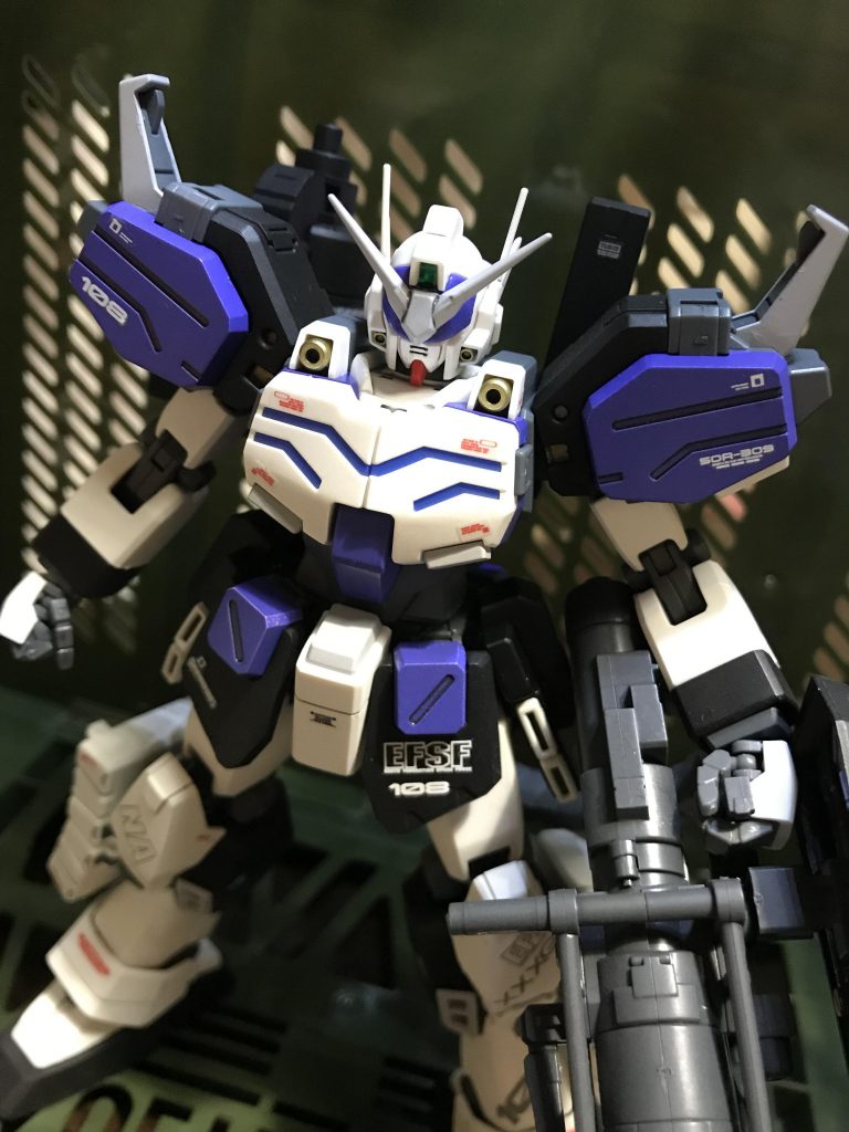 ヘビーアームズを宇宙世紀の世界に召喚であります👍
我がロンドベル治安維持遊撃部隊の拠点防衛の要、イージスの盾であります✨