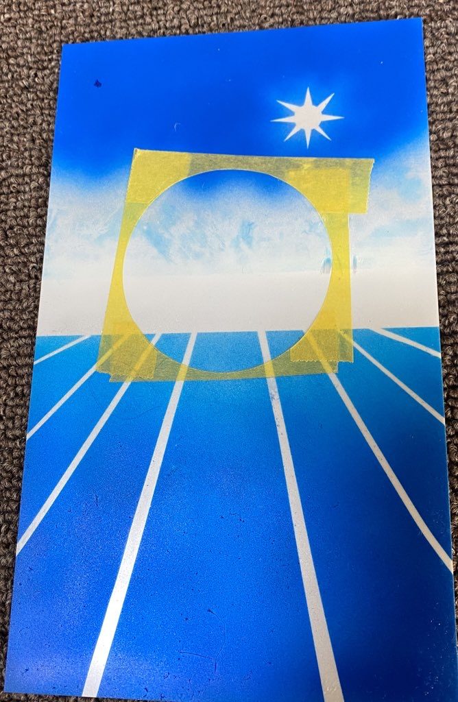 丸をマスキング