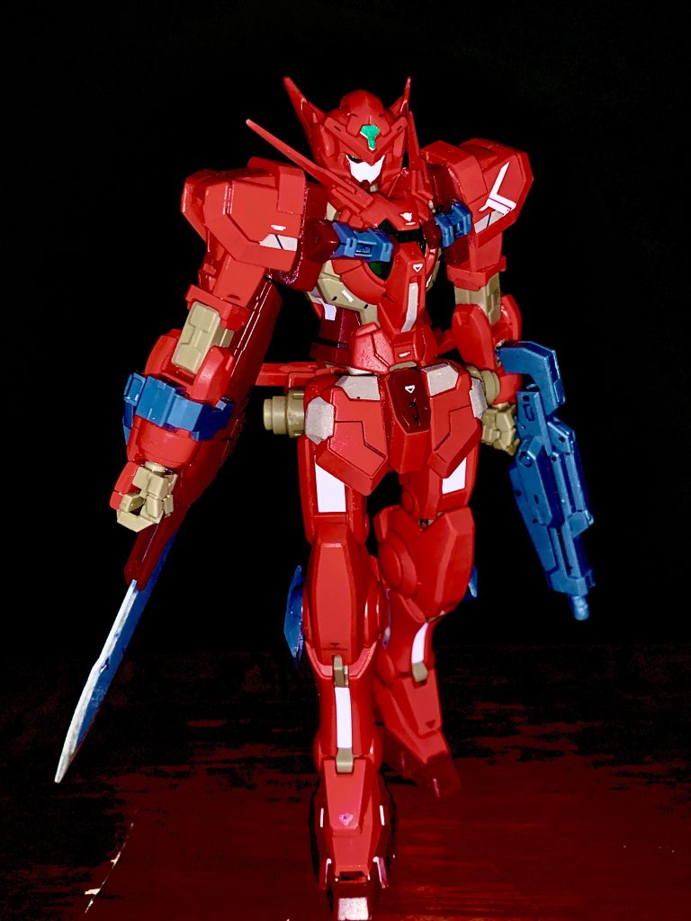 〆の1枚
てんこ盛りも勿論かっこいいですが、複数の武器を軽装で持たせて様々なポージングさせるのもまたかっこいいです。