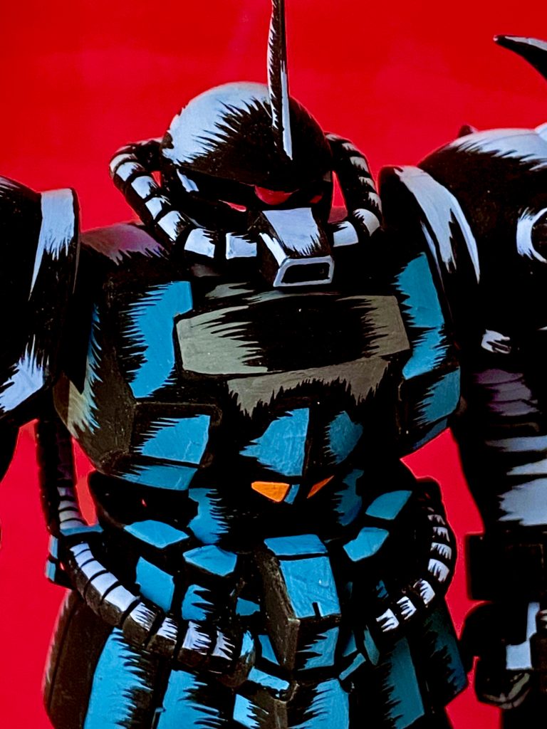 1/100 グフカスタム アメコミイラスト風模型–5枚目/制作者：@j_gunaka