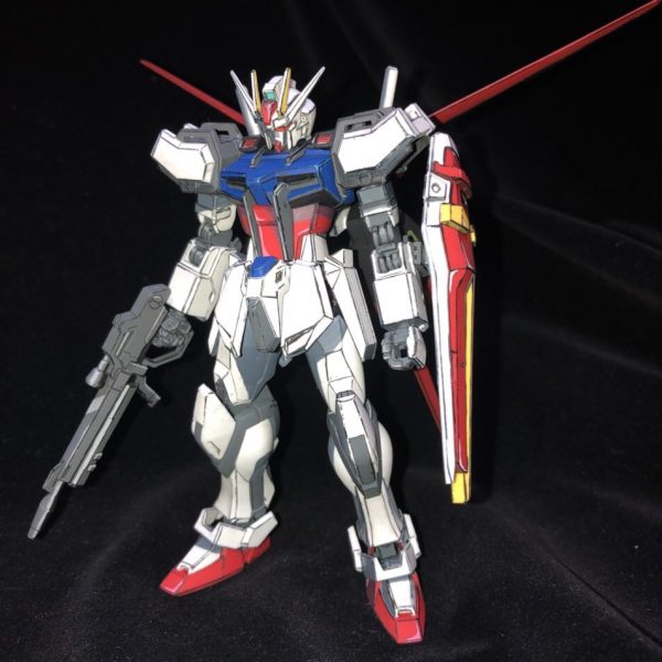 【改造完成品】　HGエールストライクガンダム　フルアーマー風仕上げ 改造完成品】 HGエールストライクガンダム フルアーマー風仕上げ