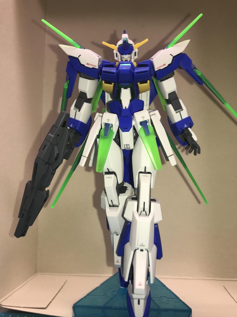 Cファンネル装備状態
クリアグリーンが追加されるとクリアパーツが綺麗でいいアクセントに。しかしこっちの形態もかっこいい。