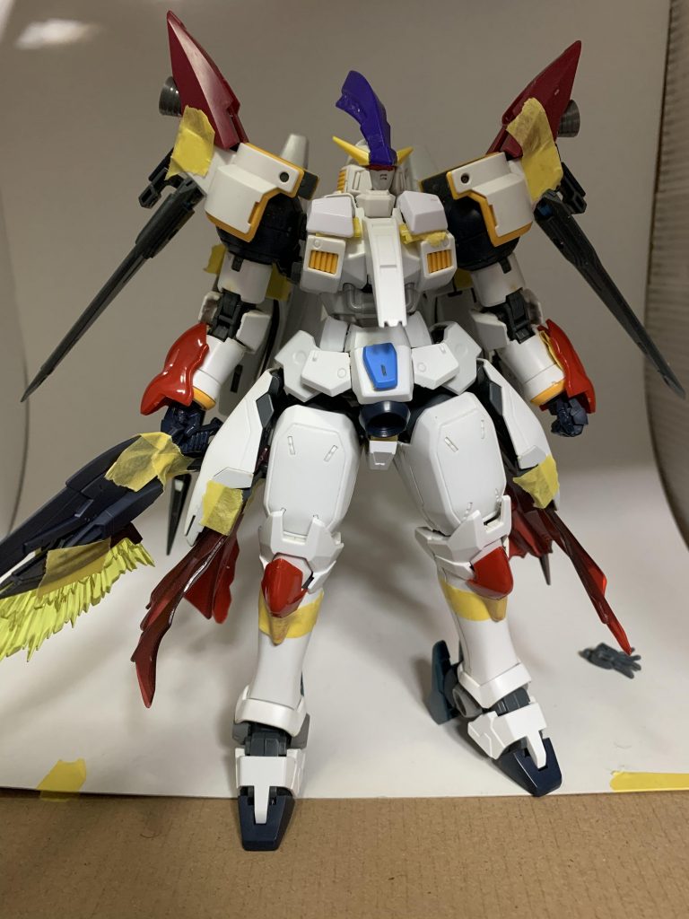 初期案その2
マントを付けてみましたが没、結局フロントスカートにはゼルドザームを使いました