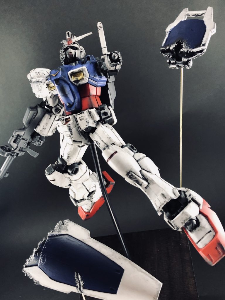 ゼフィランサス本体は、ダメージ加工と部分塗装以外はパチ組みです。合わせ目も消してない横着仕上げ…