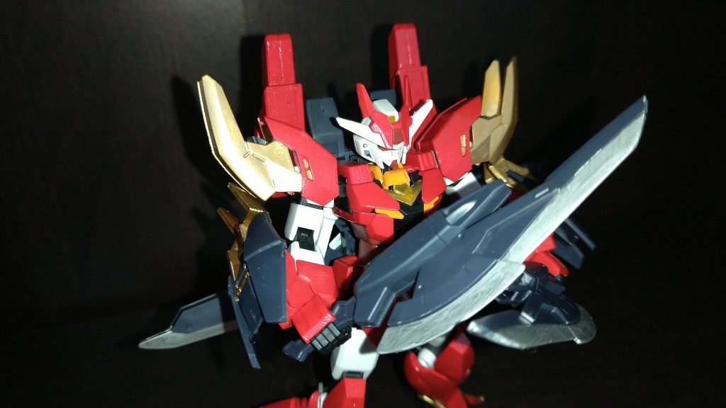 マーズフォーより高機動型になってるので、長めの剣は扱いずらいと思い、少し短めです