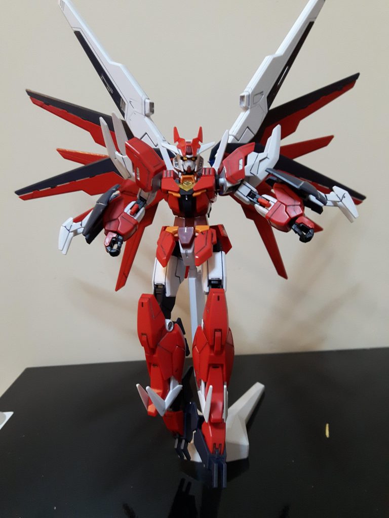 ビーム砲、バックウイング展開。