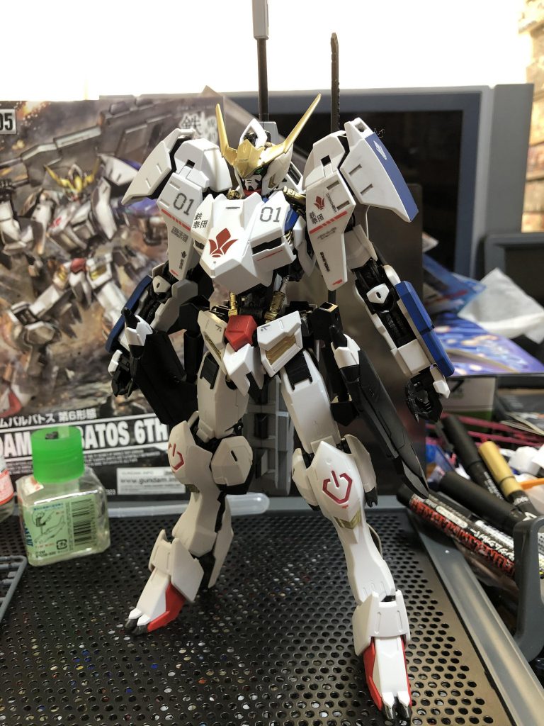 最後にチッピングと汚し塗装をする前のバルバトス第六形態
以上です