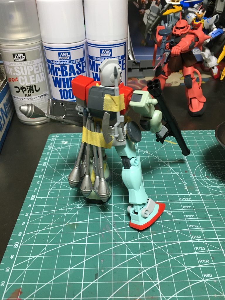 こんなのバルカン
喰らった瞬間に引火してボンッ‼︎
って感じだったのでボツ案です。