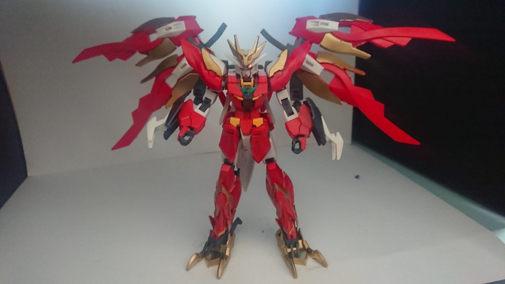 最後に羽をバサァ