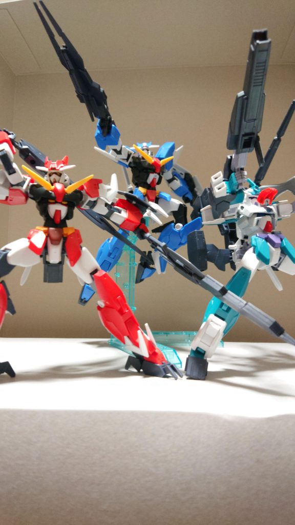 三機同時完全開放。
カッコイイ。