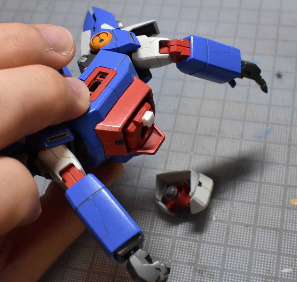 腰のグラグラ改善にスペーサー取付して姿勢制御。