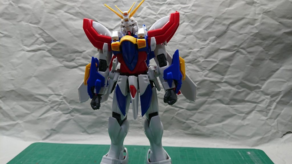 仮組状態のゴッドガンダムです。