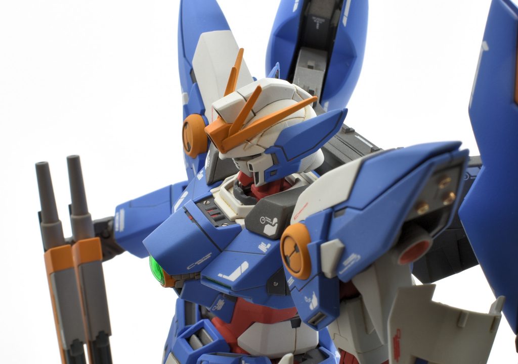 各所にメタルパーツやプラ棒、レッドポイントなどでディテールアップを施しています。