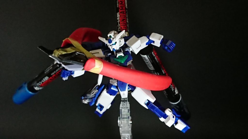 コアシールドにマスキングテープでニッパーを搭載してます