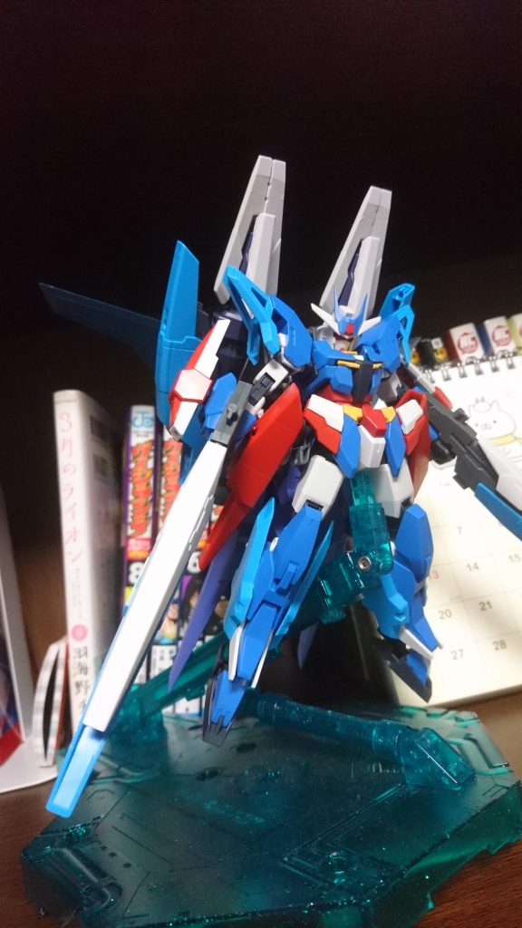 [仮組段階]
最初はマグナムのファンネルをつけようかと思ってましたが、ミサイルコンテナと出会い変更しました。このままだと短足な感じもあり、サブブースターを増設(^^♪