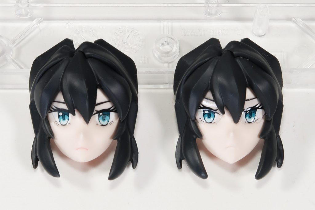 髪の毛の先端を尖らせシャープに。