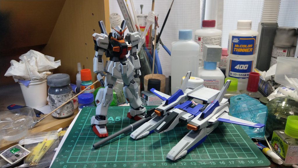 ガンダムMk-Ⅱは特に目立つ改造をしていないので省略。ガンダムMk-ⅡもGディフェンサーもカッコイイですね!