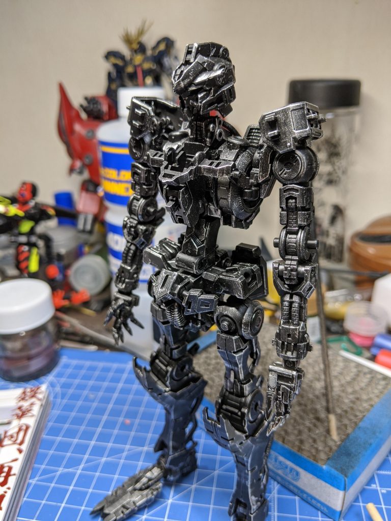 フレーム制作その1
ドライブラシなる作業に挑戦してみました