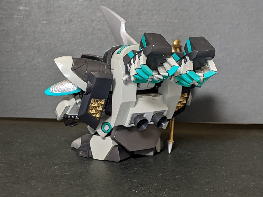 後ろ
土蜘蛛はネオジム磁石で装備可