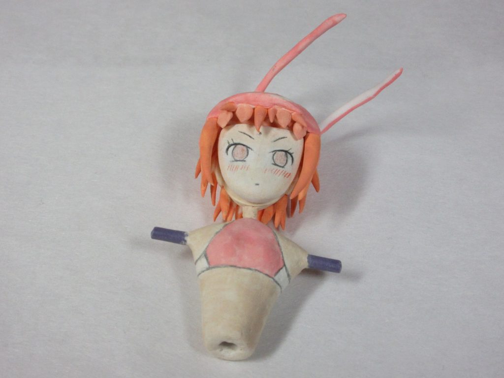 作製したガールズパーツ、表情差分は６種類。