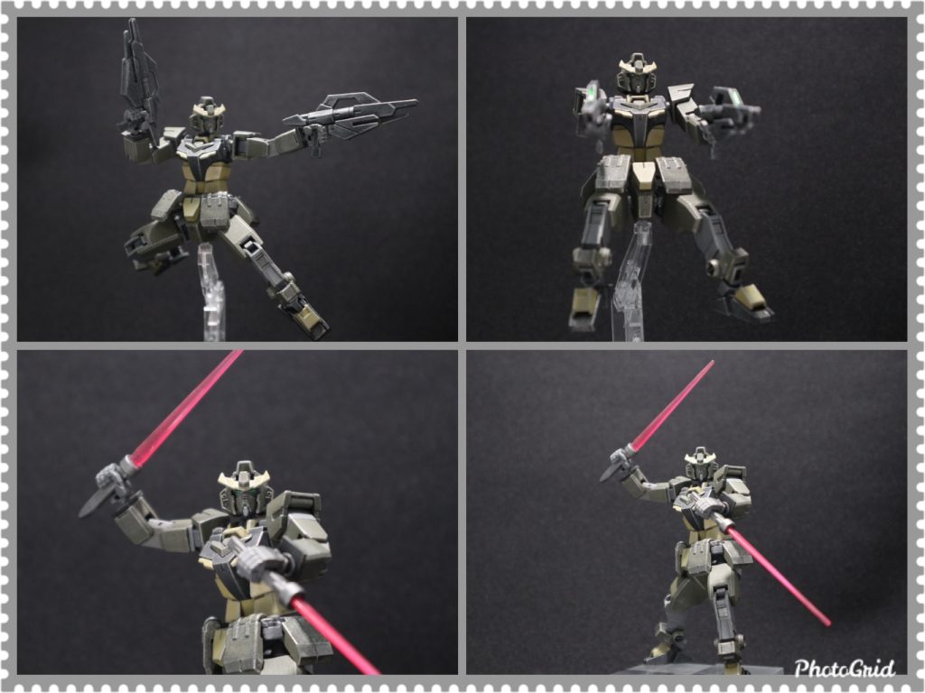 アーマー装着前&ポージンズ。腰回りのアーマーはつけたままがデフォルトです。