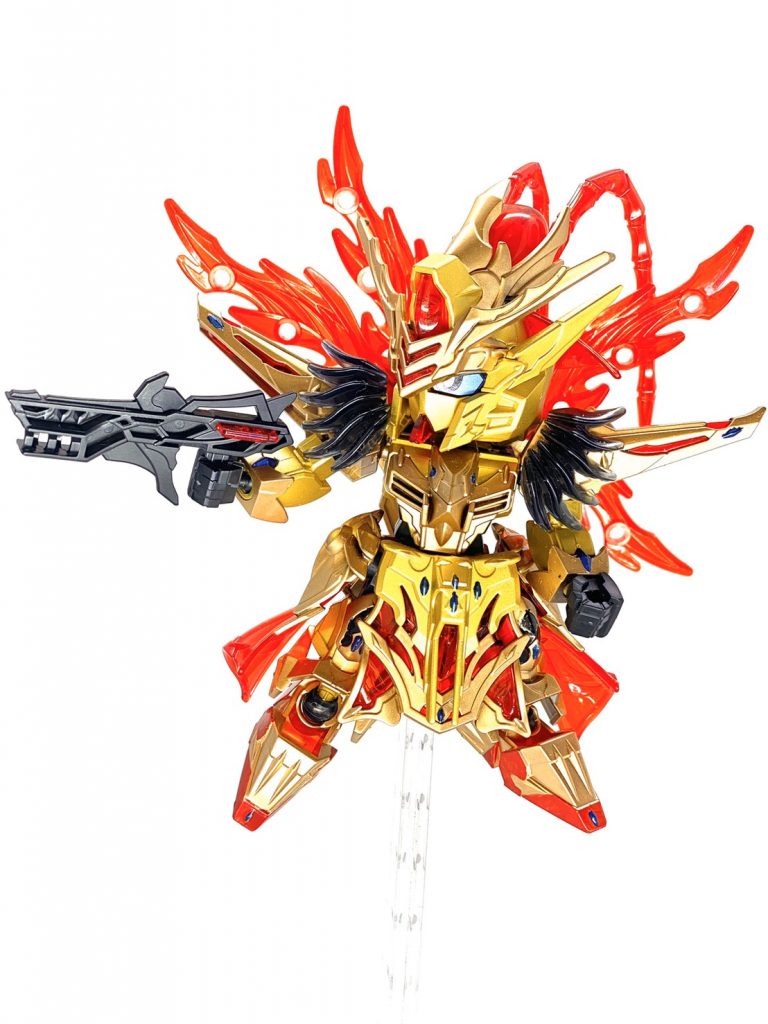 ゴールドは今回クレオスのGXレッドゴールドとガイアノーツのエルドランゴールドの２種類を使用しましたそれぞれのゴールドのコントラストが気に入ってます♪