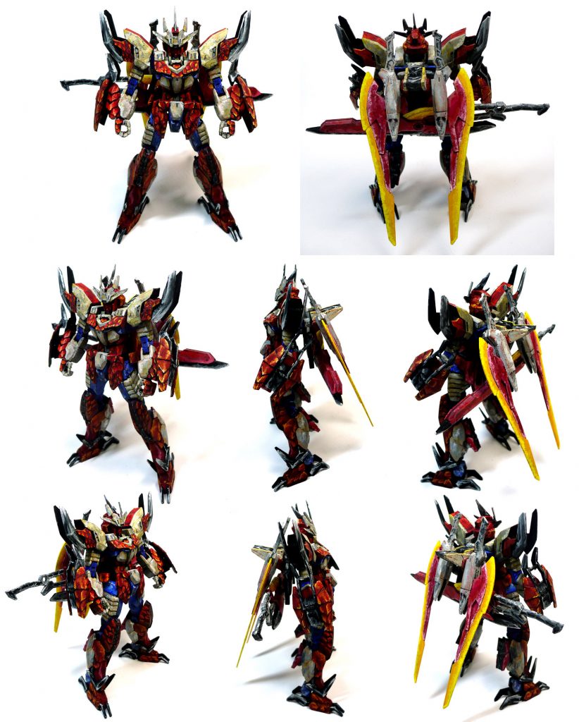 今回は…塗装途中の画像が全くございません。
最後にいつもの各方向画像を紹介致します。
コアコンには数多くの凄いミキシング作品が参加されておりますが
通常のコアガンダム(派生のマーズフォーガンダム)もカッコいいよ!
という事を証明すべく(?)
改造個所はアンテナ1本とシールドだけの
塗装表現のみでコアコンに参加させて頂きます。無謀にも。
まぁ、そういう意味では塗装表現だけで作品を完成させたのは
GBWCと時と変わり無いのですけどねぇ…(`-д-;)ゞ 
最後までご覧いただきありがとうございました。