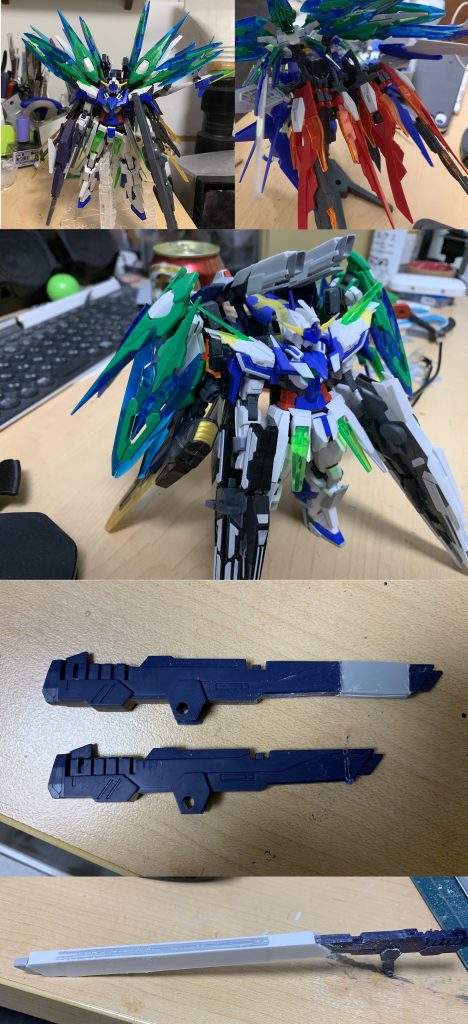 ・最初の頃の写真
・主砲を伸ばす前
・主砲を伸ばした経緯
最初はちょこっとだけ延長と控えめだったのですが、プラ板での延長も初だったこともあって砲身がよれてたんです。
ちょっと気持ち悪かったので直すついでに、思いっきりのばしたろ!!となって今の長さになりました。