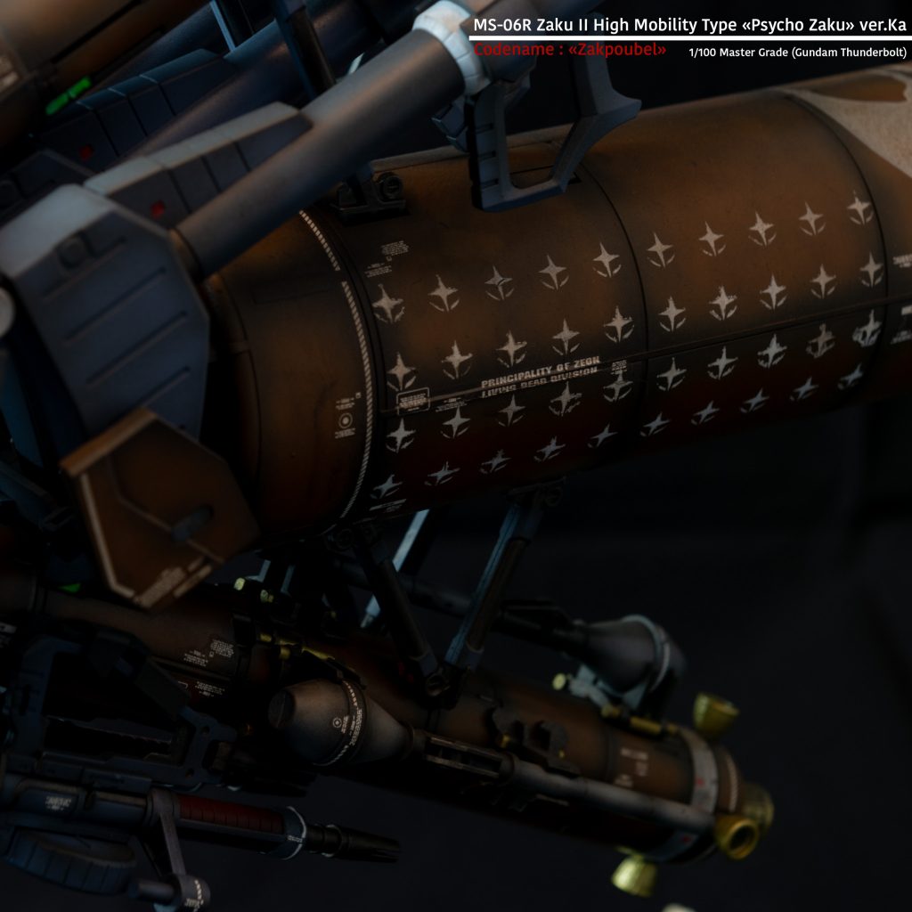 1/100 MG MS-06R Zaku II High Mobility Type « Psycho Zaku » ver.ka–5枚目/制作者：Jean-Philippe Schaller-Le Leu
