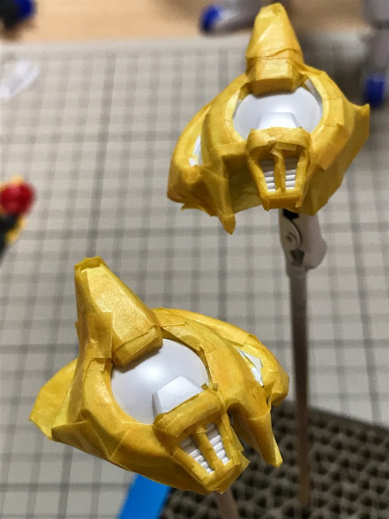 久しぶりにSDを塗装したんですが、やっぱりマスキングが大変でした。