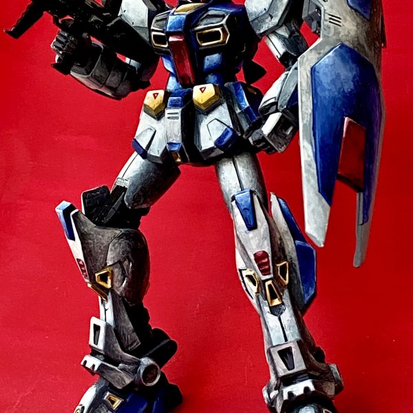 MG ガンダム F90 筆塗りイラスト風