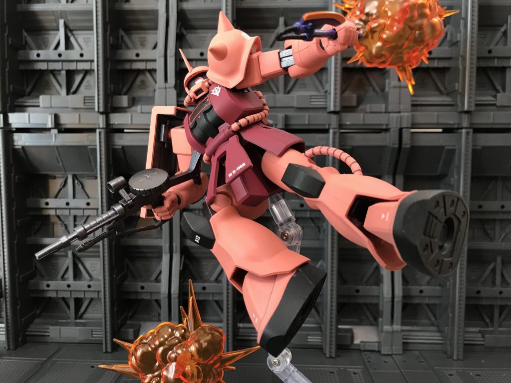 HGUCシャア専用ザクⅡ–5枚目/制作者：ロンロン(烈帝城築城中)