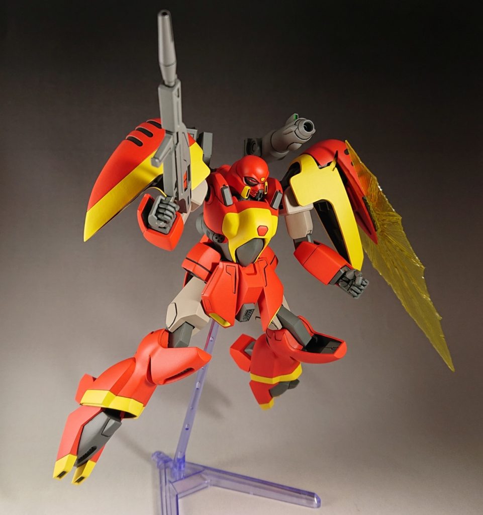 ビームシールド展開。エフェクトはキットの物は使わず作り直しました