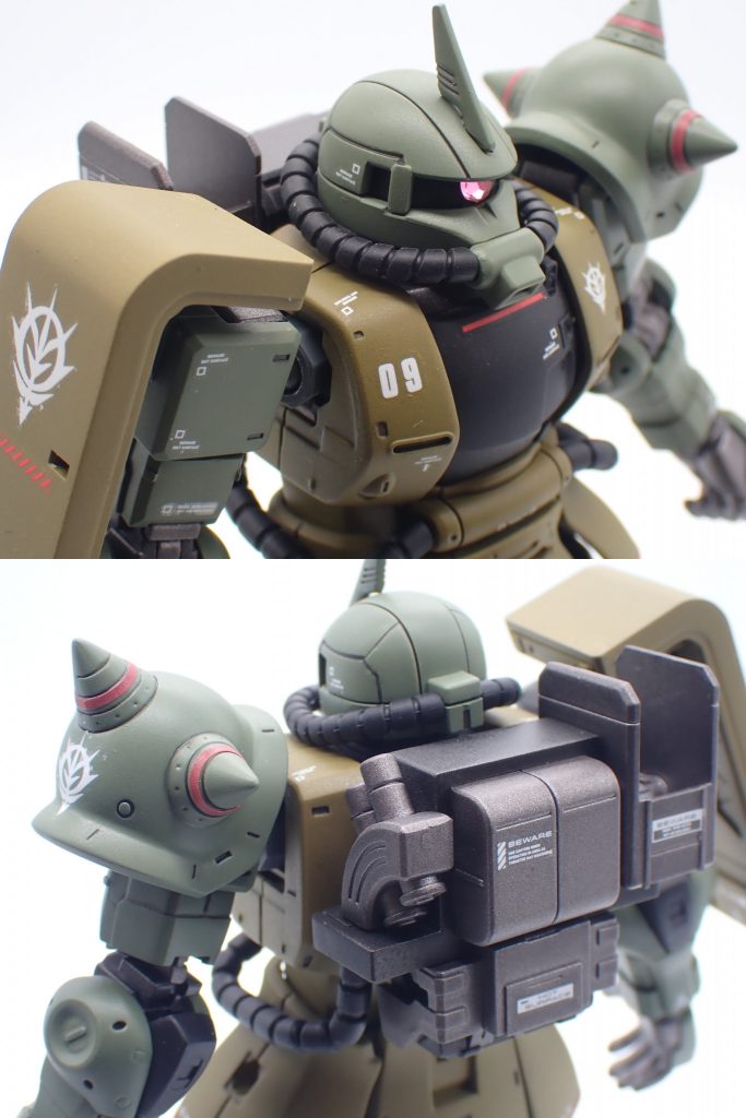 ザク　ハーフキャノン　THE　ORIGIN　全塗装–4枚目/制作者：ヤマサン