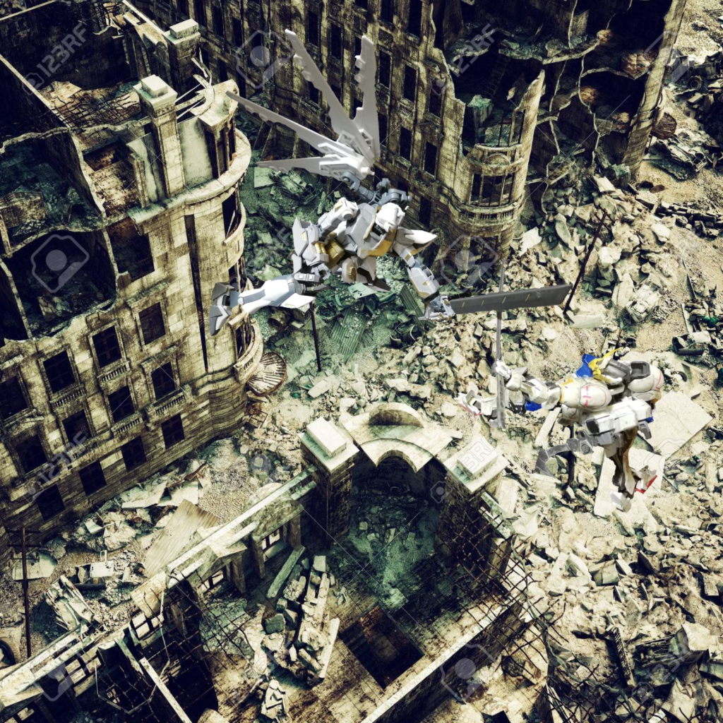戦闘開始から約4分半、俺はバックパックを破壊され、遺跡に追いやられた。
「スラスター出力が低下している、ここらで迎え撃つしかないのか…………」
「どこだ〜い?いつまでも隠れてないでさっさと決着をつけようぜ〜。観客もそろそろ飽きてくるんじゃねえか?」
うるせぇなぁぁぁぁぁぁぁ!こちとらアンタにどうやって勝つか必死こいて考えてんだよぉぉぉぉぉ!クソッもうヤケクソだ!こうなったら殺ってやる!
「お!いたいた、探したぜ坊主」