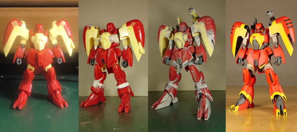 素組みから完成まで
(15年5月素組み→手を付けるも放置。19年6月発掘→20年1月工作完了→同2月完成)