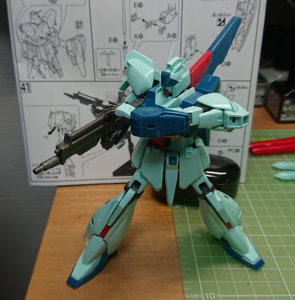 とりあえず組んだ状態。だいぶ緑です。