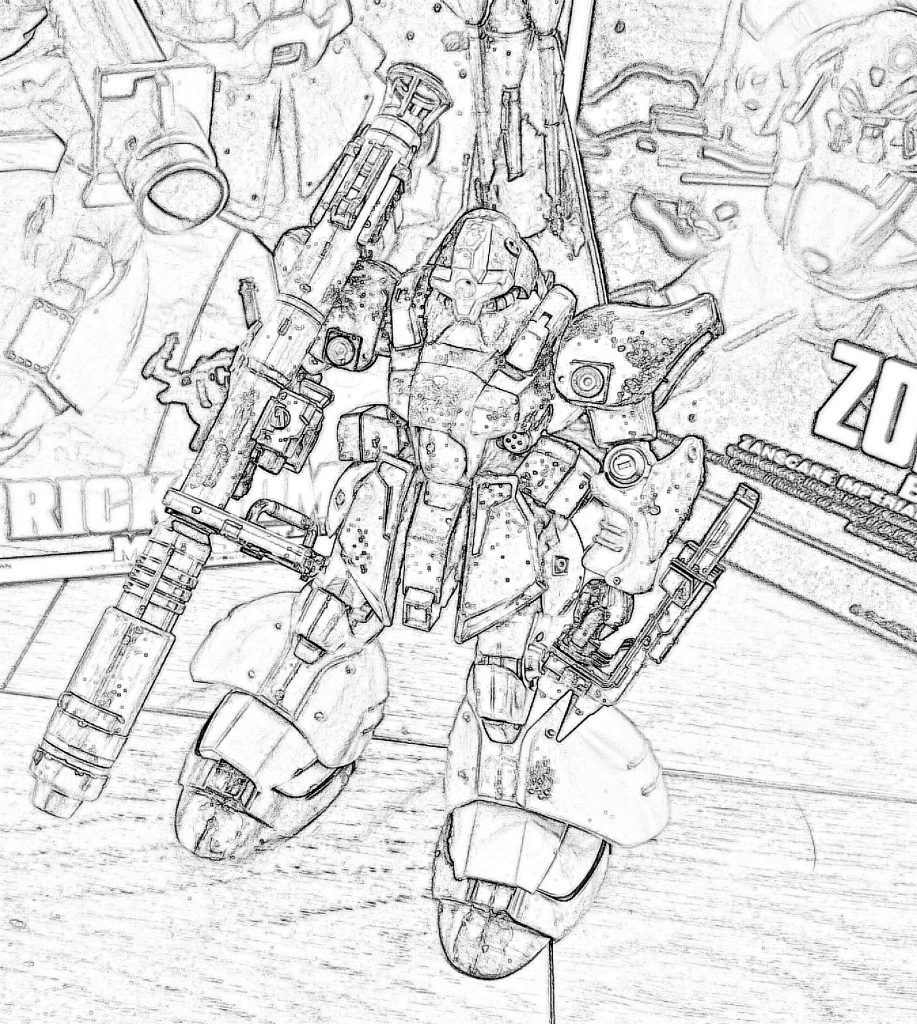 シルエット。輪郭のみ。