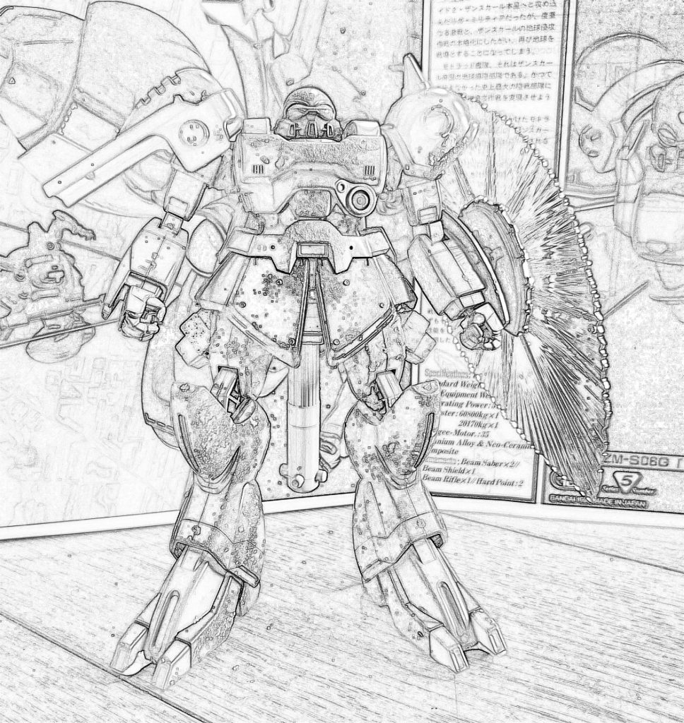 シルエット。輪郭のみ。