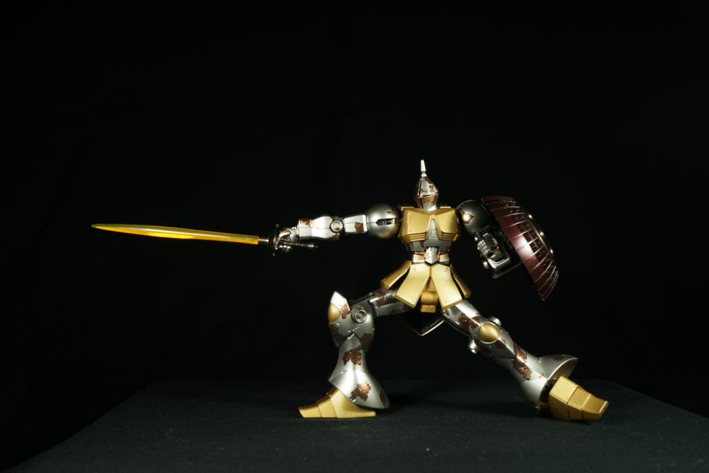 ギャン×風雲再起 (100均アイテムでどこまで出来るかな)–3枚目/制作者：@fluss_rio