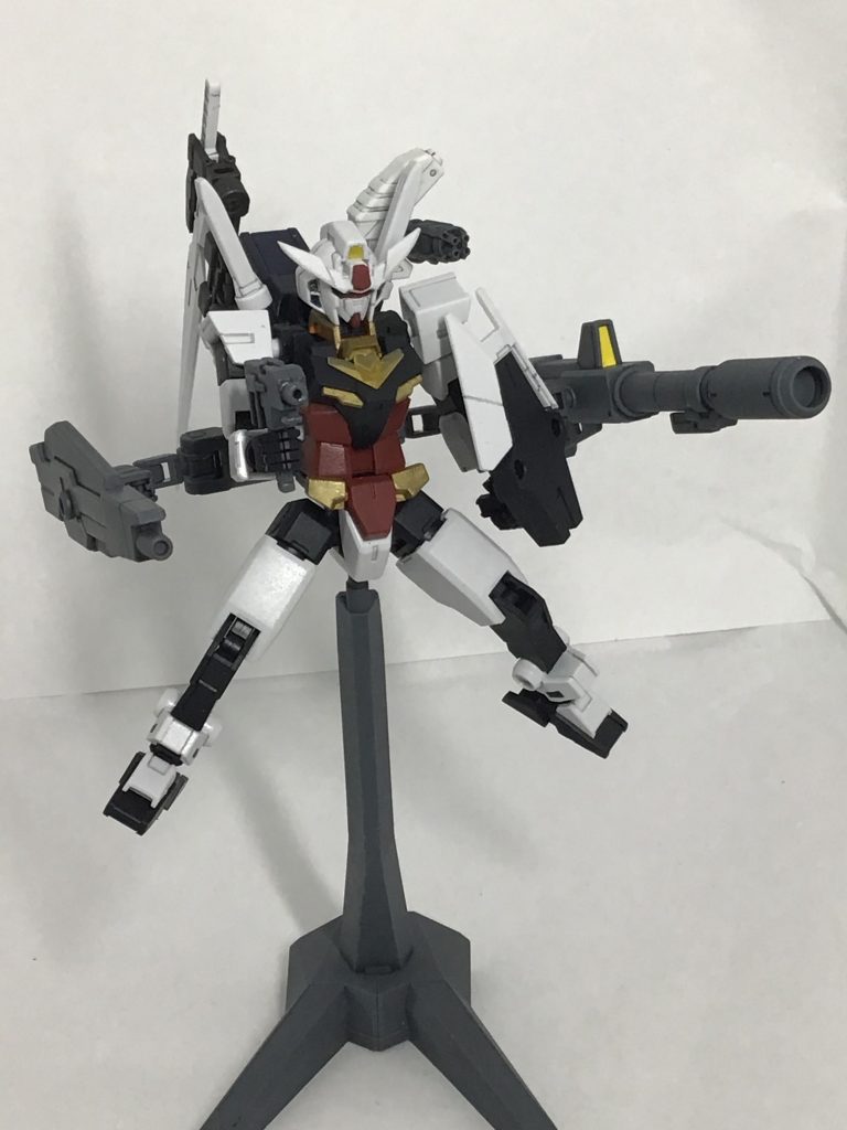 全弾発射!という感じで。ビームキャノンとバズーカはアメイジングレッドウォーリアから拝借。