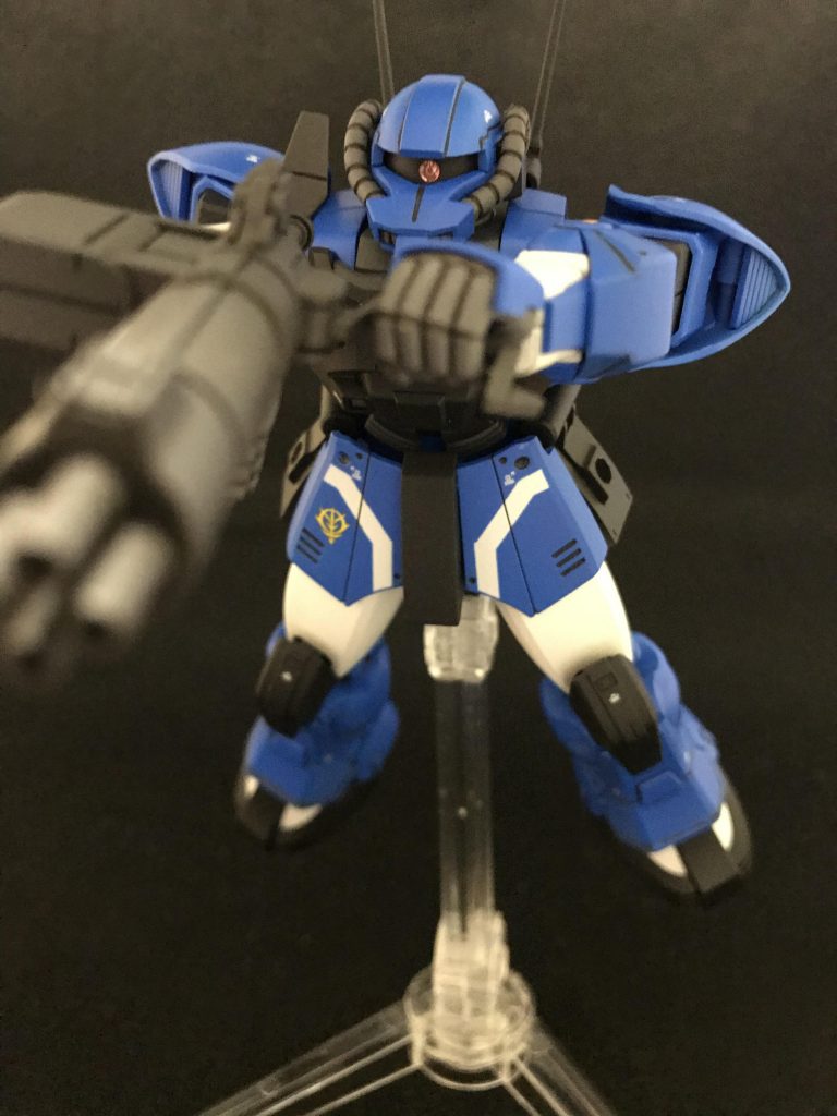 ブルパップガン。オリジン MSDでは四連装マシンガンと呼んでいるそうです。そのうち別のキットにプレゼントする予定。