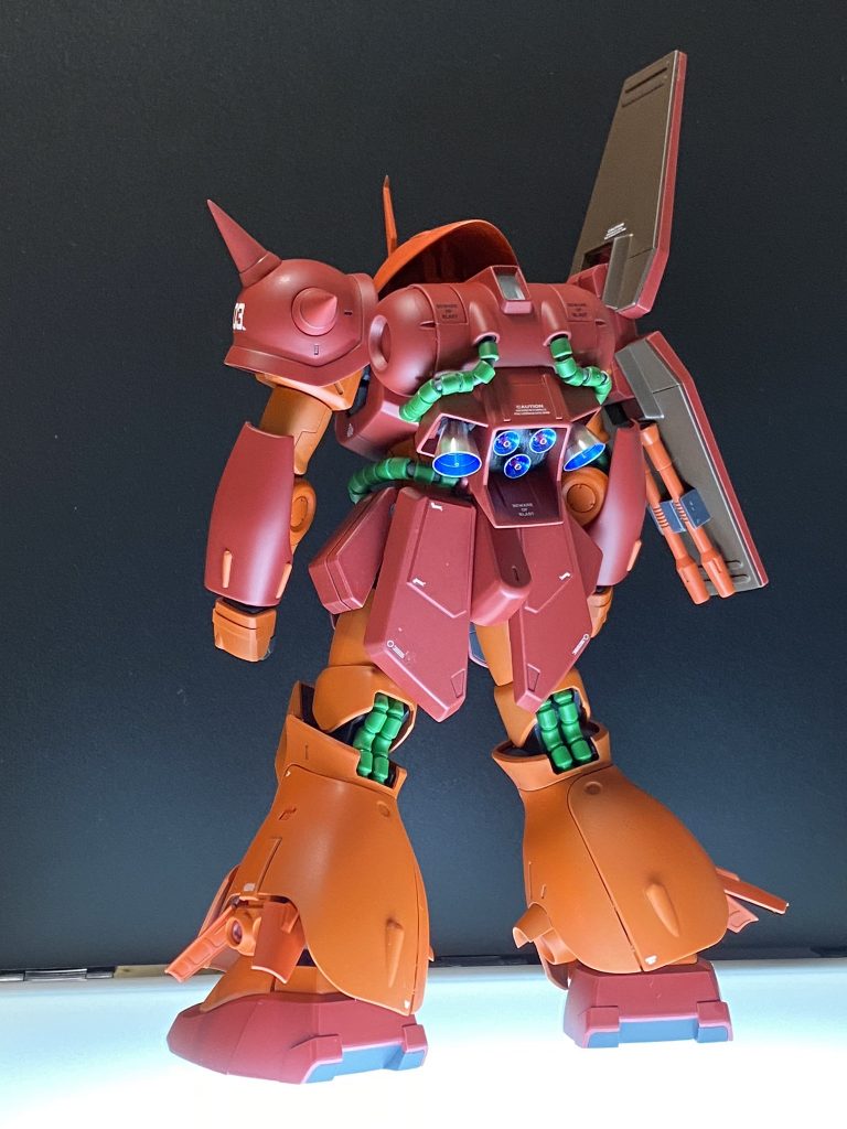 バーニアはメタルパーツにプライマーを吹いてクリアーブルーを塗って、キャンディ塗装？してみました！