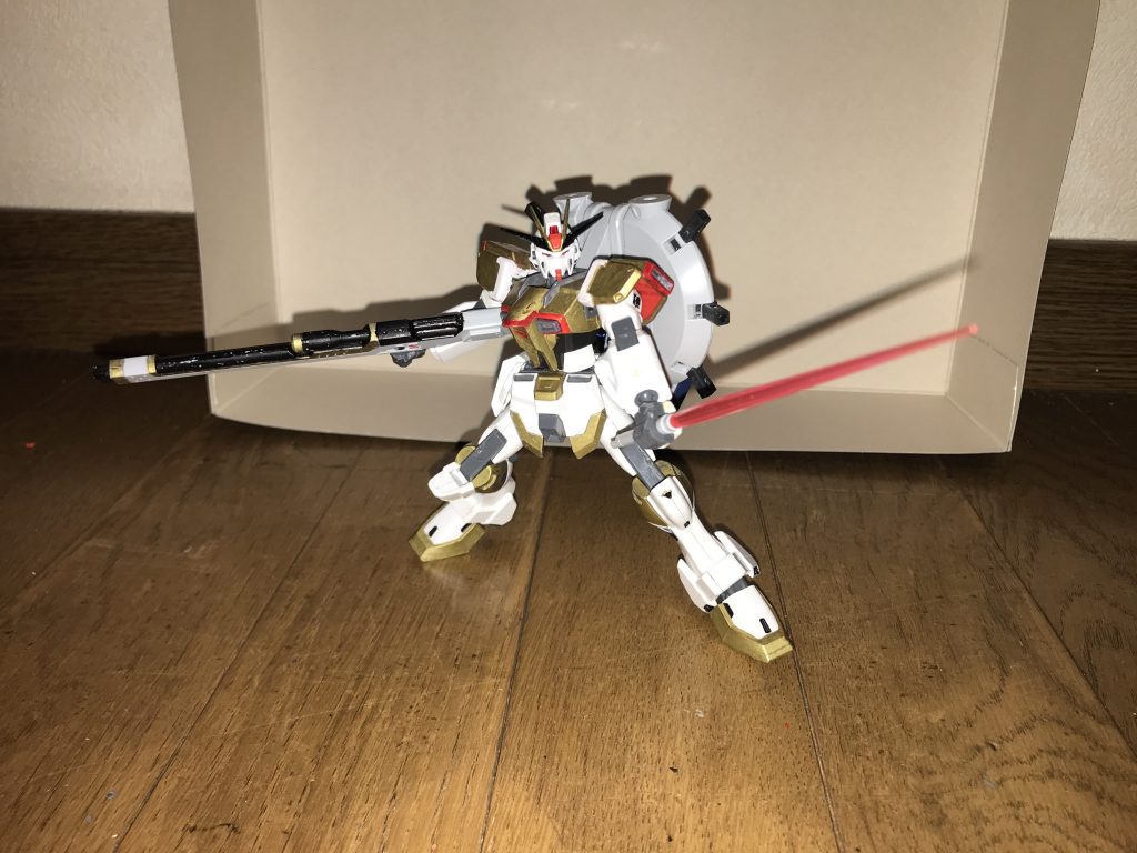 その戦闘能力は、圧倒的にして邪悪そのもので、ストライクフリーダムガンダム、インフィニットジャスティスガンダム、デスティニーガンダムなどの高性能MSを遥かに凌駕する。しかし、それでもフォースインパルスガンダムエクストリーム、ガンダムエクシアプトティラダークマター、ガンダムAGE-1ハイパーレッドホッパー、ハーデスインパルスガンダム黄泉冥王、エターナルフリーダムガンダムブルーフレア、スーパーガンダムアストレア、プロヴィデンスガンダムブラックホールなど、最強クラスのMSの面々には未だに及ばない。