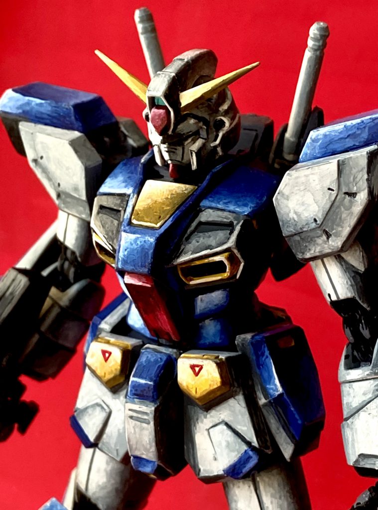 MG ガンダム F90 筆塗りイラスト風–5枚目/制作者：@j_gunaka