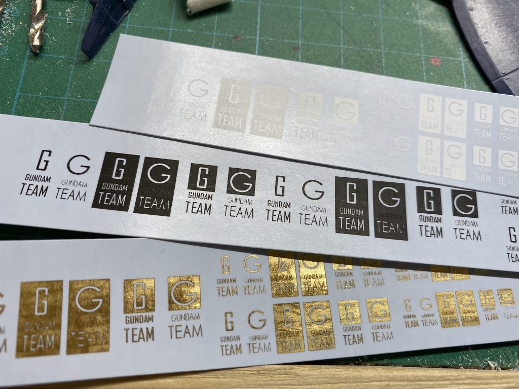 デカールを作ったり