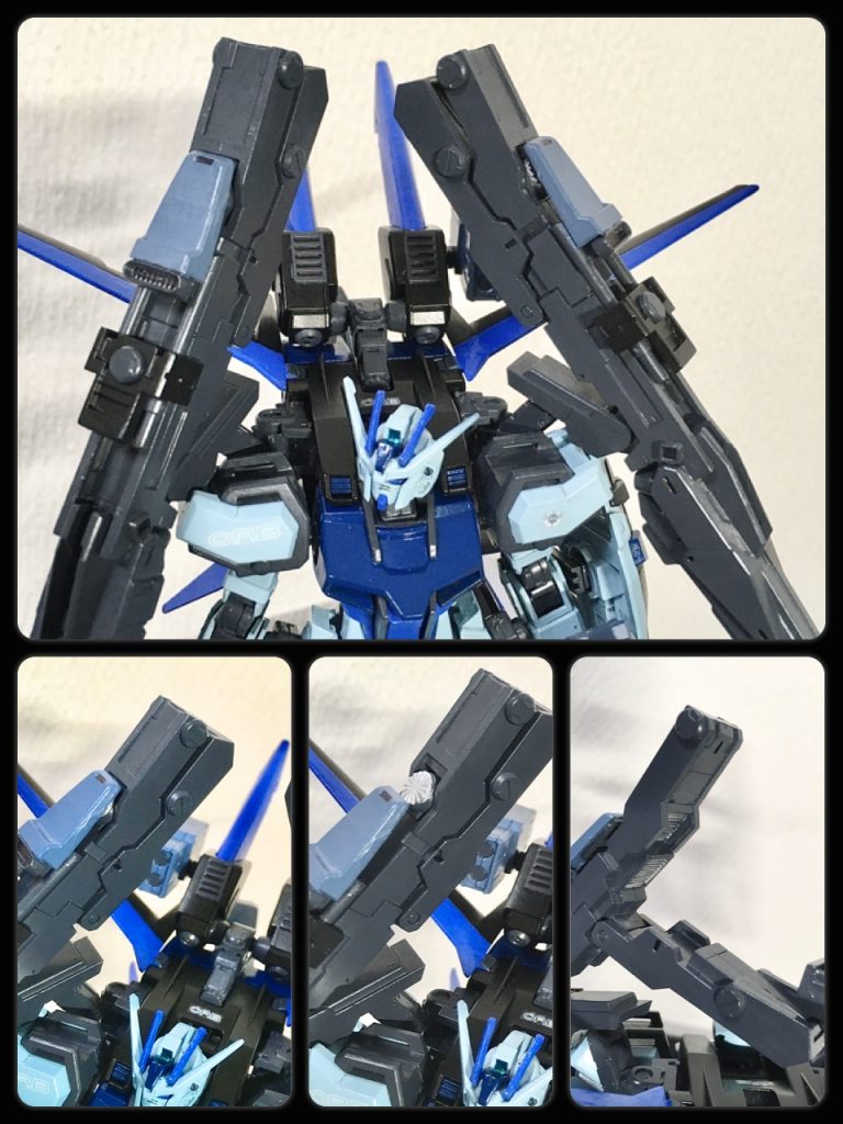 GAT-X252 フォビドゥンに搭載されていたエネルギー偏向装甲『ゲシュマイディッヒ・パンツァー』のプロトタイプの偏向装置をプロトシュラークビーム砲後方に搭載。
装置稼動時はプロトシュラークビーム砲の接続部がせり上がり砲身を縦にして装置を前面に向ける。
そして上部保護カバーがスライドしてミラージュコロイド粒子散布ファンが露出し、装置下部パーツ内にある2基の排熱ダクトを展開する。
こちらもあくまでプロトタイプである為、フォビドゥンに搭載されたゲシュマイディッヒ・パンツァーのように任意の方向へビームを偏向することは出来ない。ミラージュコロイド散布範囲も部分的である。